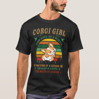 6 Corgi The Soul Of A Witch Corgi T-Shirt
