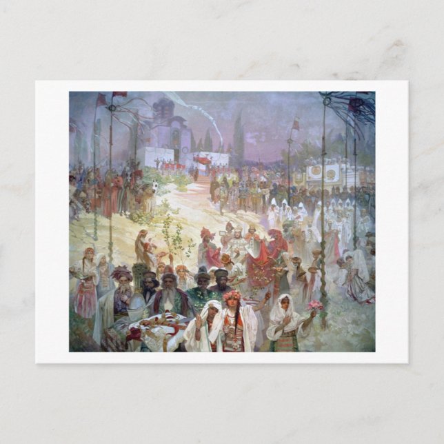 #6 Coronation of Dusan as East Roman Emperor Postcard (Front)