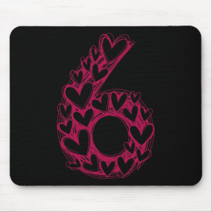 6 Couple Trendy 6 7 Viral Sketch Heart 67 Cute Mat Mouse Mat