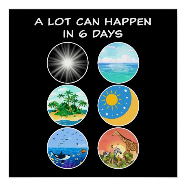 6 Days of Creation – Genesis 1-2 School Teacher  Poster (Front)