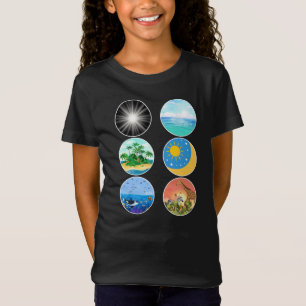 6 Days of Creation – Genesis 1-2 School Teacher T-Shirt