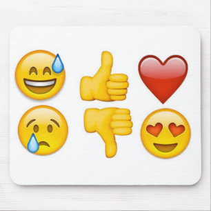 6 emoji mouse mat