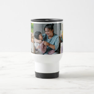  6 Family Photo Collage Travel Mug