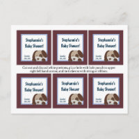 6 Favour Tags Lil League Puppy Dog Sports