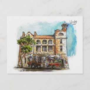 6 : Fire station Postcard
