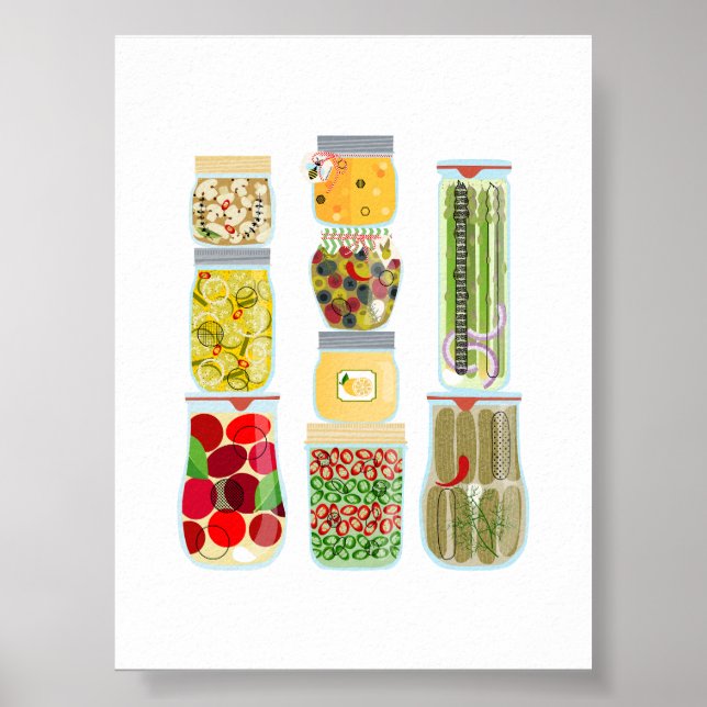 #6 Food Canning Jars Poster (Front)