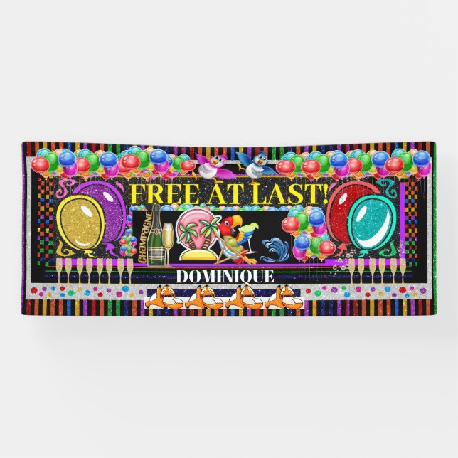 6 Foot FREE AT LAST Banner (Horizontal)