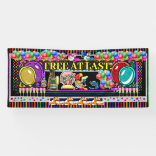 6 Foot FREE AT LAST Banner