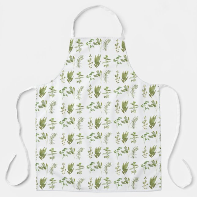 6 FRESH HERBS Apron (all-over print) - large (Front)