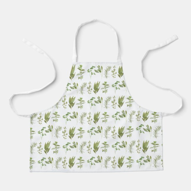 6 FRESH HERBS Apron (all-over print) - small (Front)