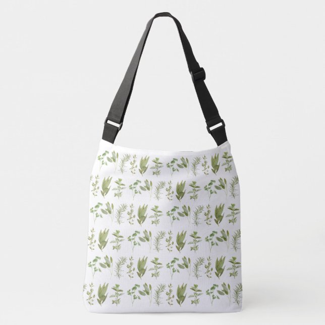 6 FRESH HERBS Cross-Body Bag - large (Front)