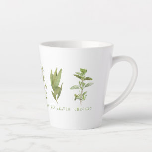 6 FRESH HERBS Latte Mug