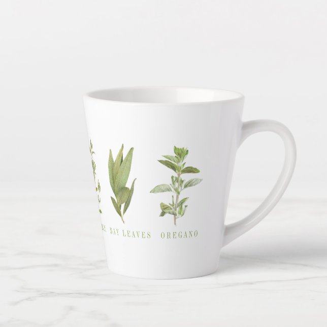 6 FRESH HERBS Latte Mug (Right)