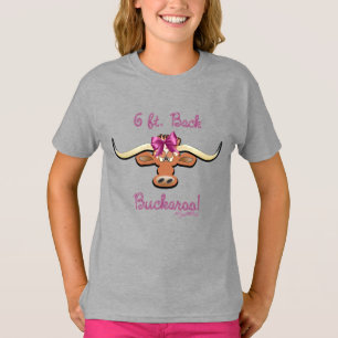 6 Ft. Back Buckaroo, Longhorn Cow T-Shirt