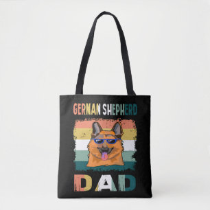 6 German Shepherd Dad Tote Bag