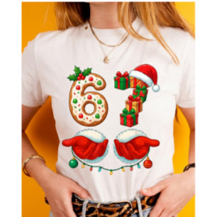 “6 Gifts & Santa Hands” Cookie T-Shirt