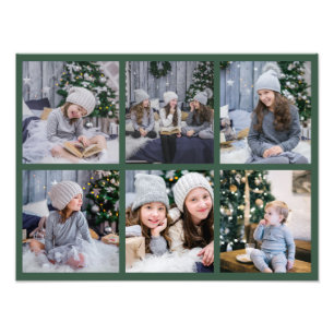 6 Kids Photo Shoot Gallery Display Tree Green Print