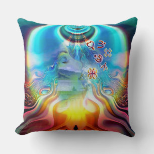 6 Language of Light Base Chakra Symbols Cushion
