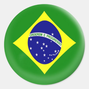 6 large stickers Brasil Brazilian flag