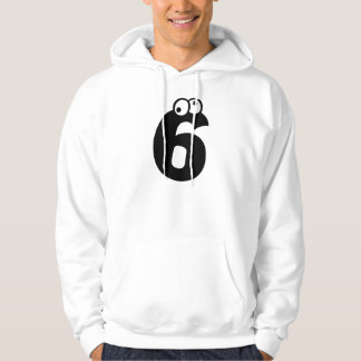 6, letter with eyeballs hoodie