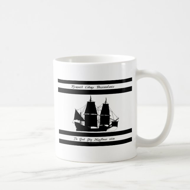 6 mayflower descendants coffee mug (Right)