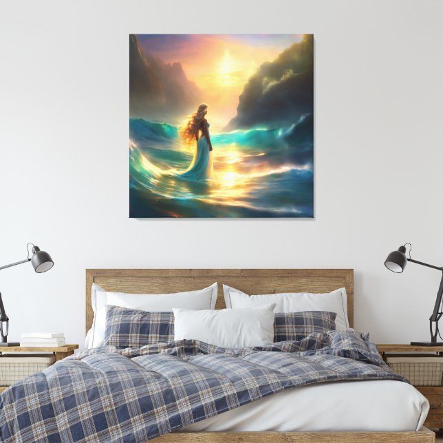 #6  Mermaid Life  Canvas Print (Insitu(Bedroom))
