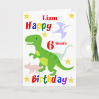 6 Month Dinosaur Birthday