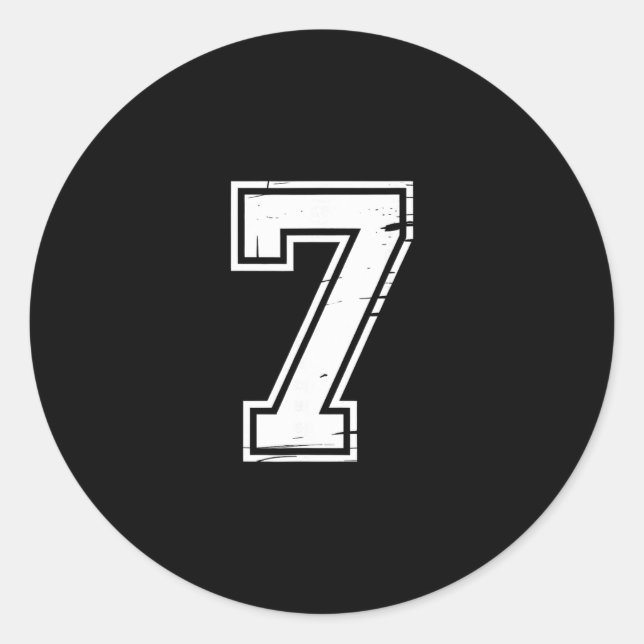 6 Number 67 Six Seven Meme  Classic Round Sticker (Front)