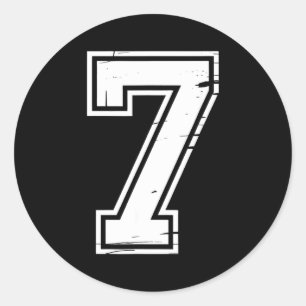 6 Number 67 Six Seven Meme  Classic Round Sticker