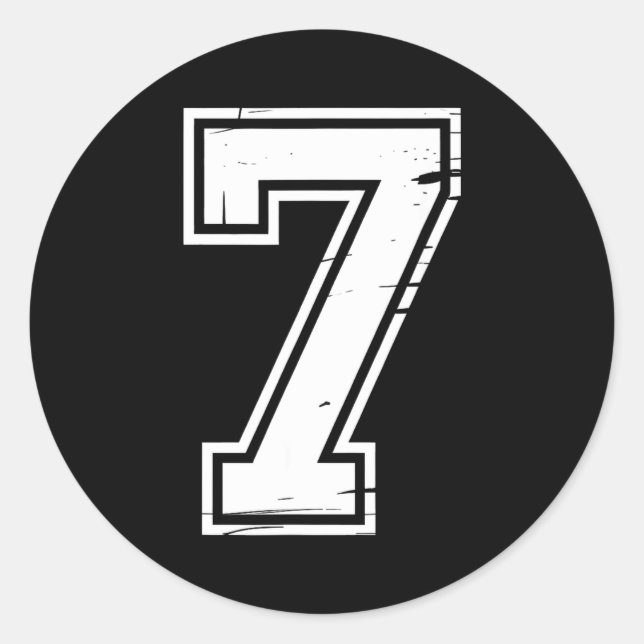 6 Number 67 Six Seven Meme  Classic Round Sticker (Front)