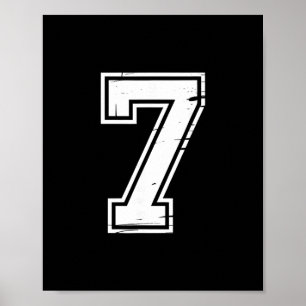 6 Number 67 Six Seven Meme Poster