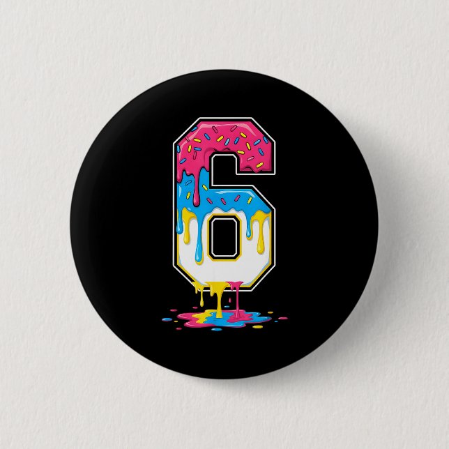 6 Number Seven Team Srts Ice Cream Drip Matching V 6 Cm Round Badge (Front)