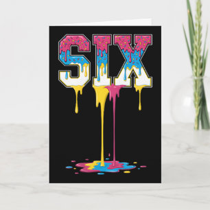 6 Number Six Team Sports Ice Cream Drip 67 (2 Side Card