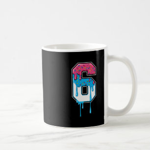 6 Number Six Team Sports Ice Cream Drip 67 Six Sev Coffee Mug