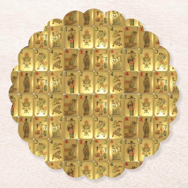 6 paper coasters – Multi-tiled Flowers & Seasons (Front)