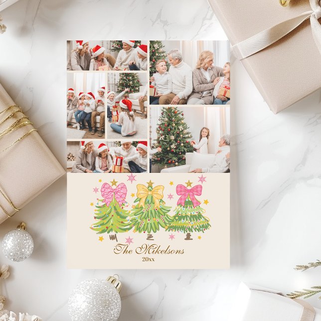 6 Photo Bright Ribbon Trees Holiday Family (Creator Uploaded)