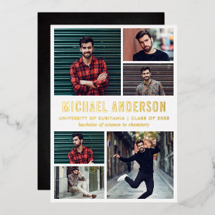 6 Photo Chalkboard Graduation Party