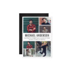 6 Photo Chalkboard Graduation Party Announcement