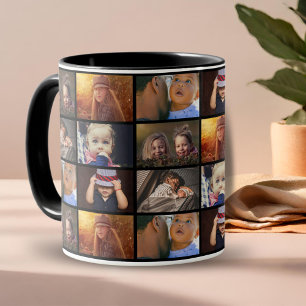 6 Photo Collage Family Photo Pattern  Mug
