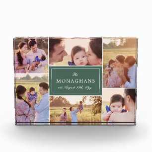 6 Photo Collage Green