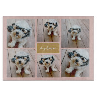 6 Photo Collage Name Minimalist - Can Edit colour