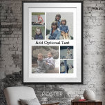 6 Photo Collage Optional Text -- CAN Edit Colour Poster<br><div class="desc">Add your favourite pics to this fun template. You can use square photos or any photos for this grid.</div>