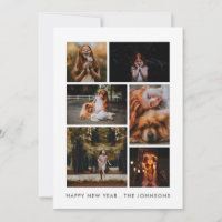 6 Photo Collage Personalised New Year