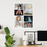 6 Photo Collage Personalised Poster<br><div class="desc">Create a Photo Collage Personalised poster from Ricaso - add 6 individual photos to make a photo collage</div>