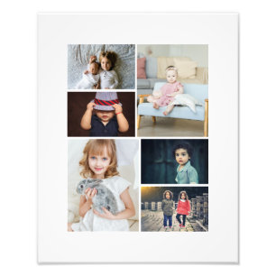 6 Photo Collage Personalised  Print