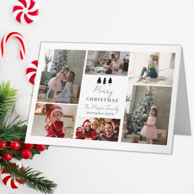 6 Photo Family Christmas Card Trees Design (Creator Uploaded)