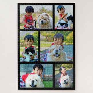 6 Photo Jumbo Customised Image Family Collage Jigsaw Puzzle