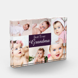 6 Photo Template Personalised Best Ever Collage Block