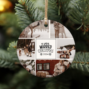 6 Photos A Very Married Christmas Ceramic Tree Decoration