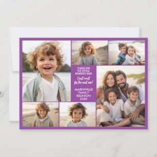6 Photos - Family Reunion Memories Holiday Card